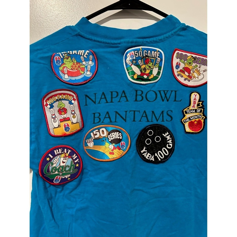 Vintage 1990s Patchwork bowling shirt